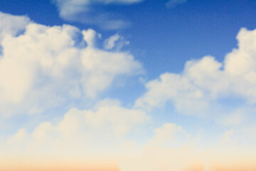 Panorama Beautiful sky and cloud