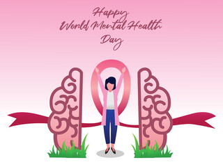 World Mental Health Day Celebration Banner Design