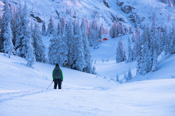 Winter ski adventures in British Columbia Canada