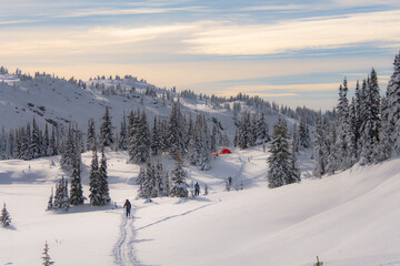 Winter ski adventures in British Columbia Canada