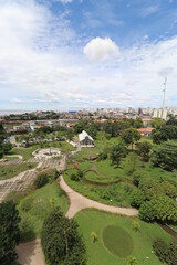 aerial view of the city