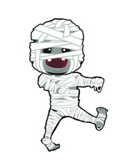 halloween mascot cartoon in vector