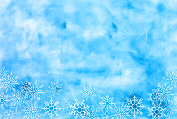 クリスマス　雪　冬　背景