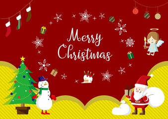 クリスマス用背景素材