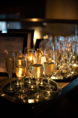 glasses of champagne