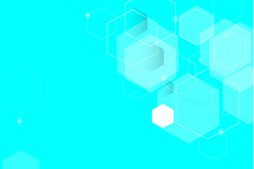 Fototapeta premium abstract blue background with cubes