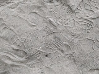 footprint in sand