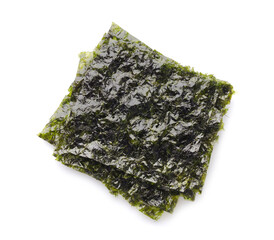 dried seaweed isolated on white © WANANCHAYA