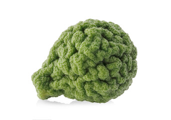 Obraz premium Bergamot fruit with cut in half isolated on white background.