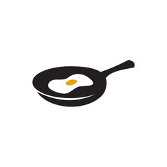 Scrambled egg logo design template