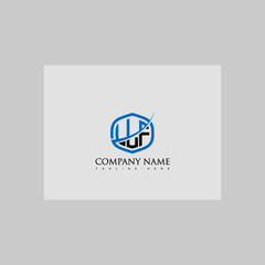 Obraz premium LLF Letter Logo Design Cross Monogram Icon.