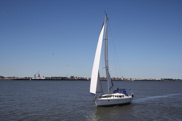 Fototapeta premium Jolle, Hafen, Cuxhaven