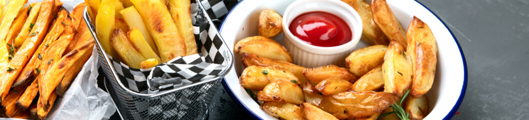 Different types of fried potato