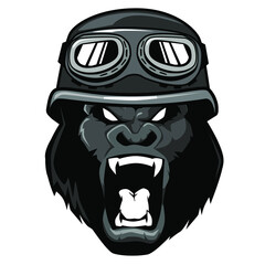 motorsport logo cartoon in vector