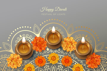 Fototapeta na wymiar Diwali Festival Background