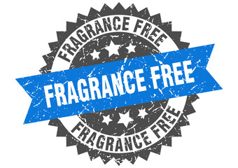 Obraz premium fragrance free stamp. grunge round sign with ribbon