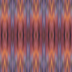 Ikat Abstract Blur Seamless Pattern Ethnic Swatch. High quality illustration. Smudged boho traditional ikat thread design. Fuzzy abstract blobs.