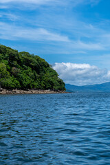 Obraz na płótnie Canvas Beautiful view of the San Lucas Island in Costa Rica and its wild life
