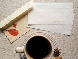 秋のお手紙フレーム