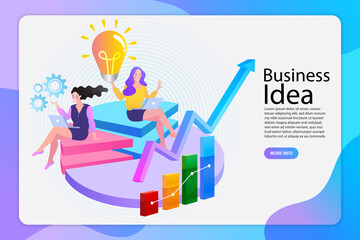 business person with chart