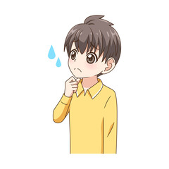 悩む男の子