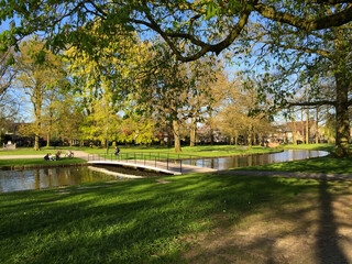 spring in the park, garden in Holland Apeldoorn Gelderland Netherlands