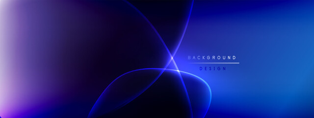 Vector abstract background - liquid bubble shapes on fluid gradient with shadows and light effects. Shiny design template for text