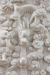 神戸中華街の壁の彫刻