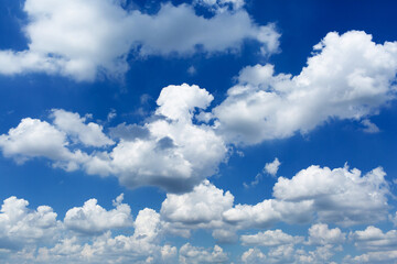 Naklejka na ściany i meble daytime sky with cumulus clouds