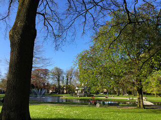 spring in the park, garden in Holland Apeldoorn Gelderland Netherlands