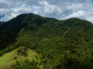 Beautiful view of the impressive green  the Rainforest in Costa Rica in Pico Blanco