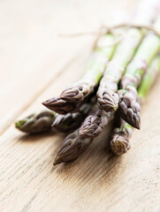 Fresh green asparagus
