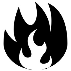 Obraz premium Isolated icon design of fire flame 