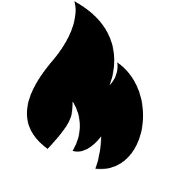Fototapeta premium Isolated icon design of fire flame 