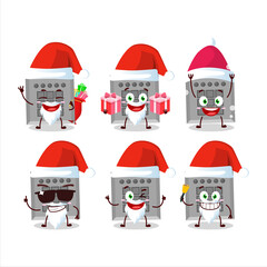 Santa Claus emoticons with among us button task cartoon character
