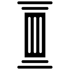 
Pillar design solid icon

