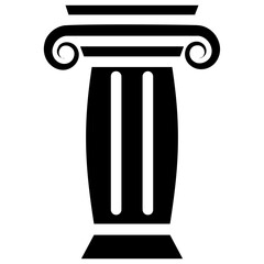 
Pillar design solid icon
