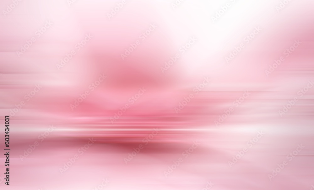 Fototapete abstract background pink pastel white gradient motion blurred. use for empty studio room backdrop wa