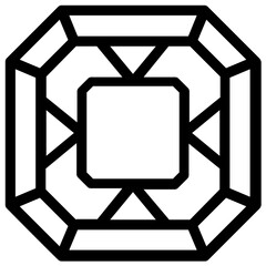 
Vector icon design of precious stone

