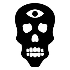 
Scary skull tattoo design
