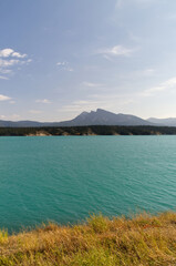 Lake Abraham on a Windy Autumn Day