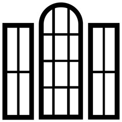 
Isolated icon design of plantation shutter
