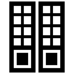 
Isolated icon design of plantation shutter
