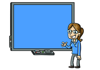Smartboard Woman Digital