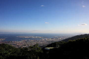 六甲山山頂からの風景