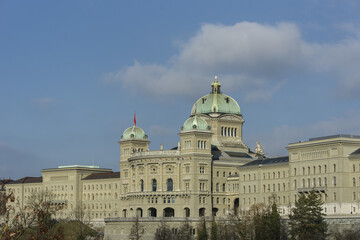 Fototapeta na wymiar Federal Palace of Switzerland in Bern, Switzerland