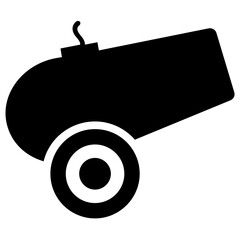 
Isolated icon design of Ramadan cannon
