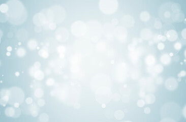 White glitter vintage lights background. Bokeh silver and white. defocused and center copy space.	