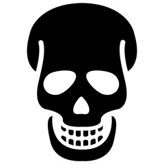 
Skull icon on white background
