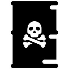 
Skull symbol of toxic
